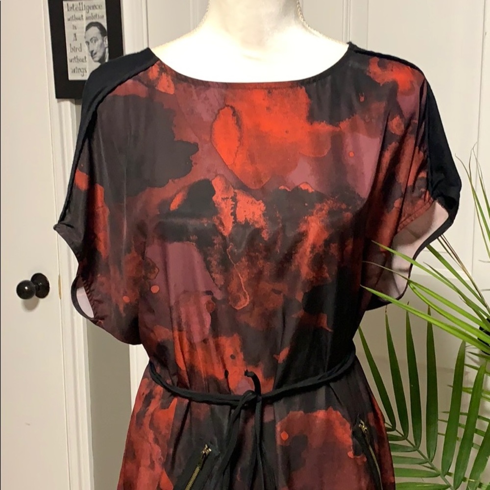 Graffiti shirt dress